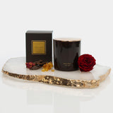 Scarlet Flower Candle & Box