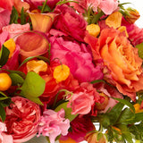 Sunset Garden bouquet closeup